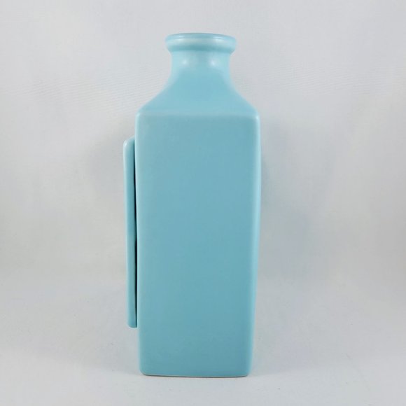 Scripture Photo Vase DaySpring Happy Jeanne Winters Teal Ceramic 2008 Psalm 68:3 - Picture 4 of 10